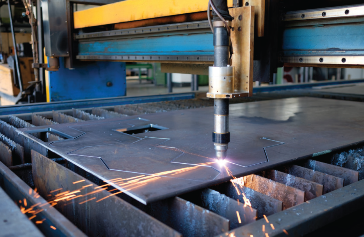 Plasma-Cut Patterned Steel Plates